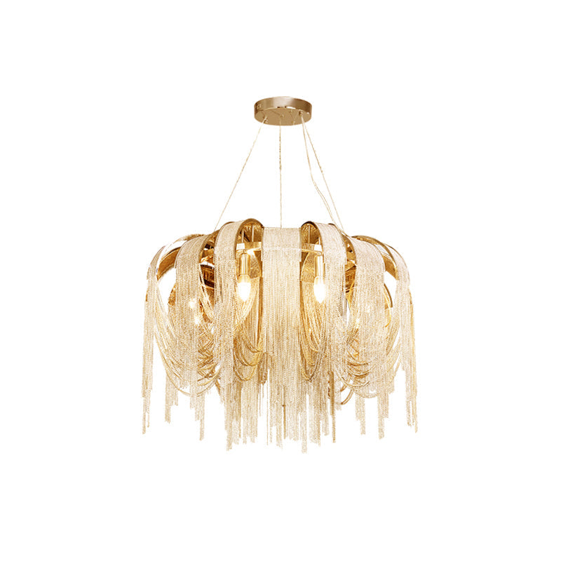Elegant Length Chains Chandelier - Adjustable Height, Modern Design