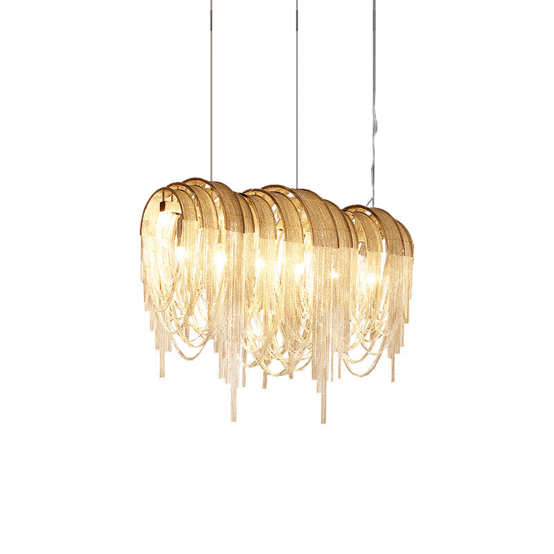 Elegant Length Chains Chandelier - Adjustable Height, Modern Design