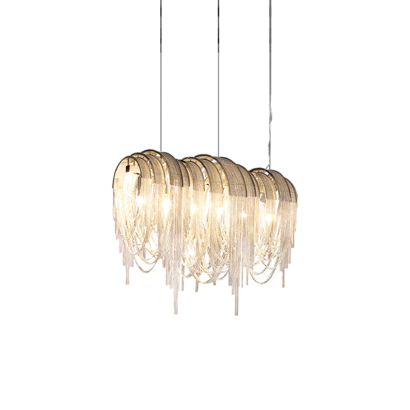 Elegant Length Chains Chandelier - Adjustable Height, Modern Design