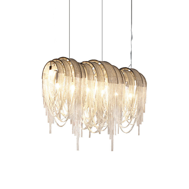 Elegant Length Chains Chandelier - Adjustable Height, Modern Design