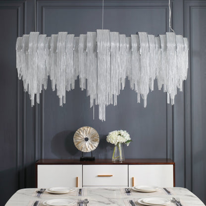 Elegant Length Chains Chandelier - Adjustable Height, Modern Design