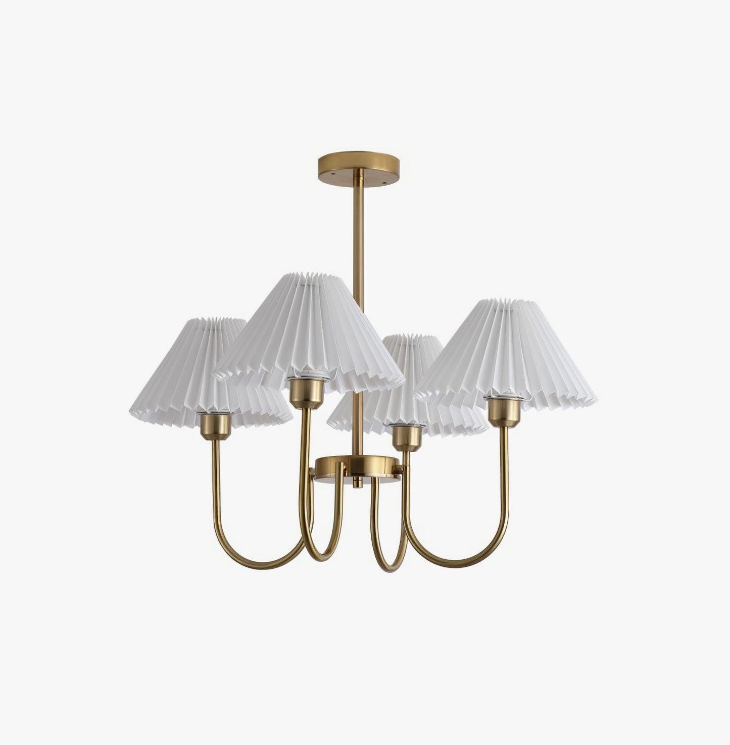 Lenore Pleated Chandelier - Elegant Design with Adjustable Height & So
