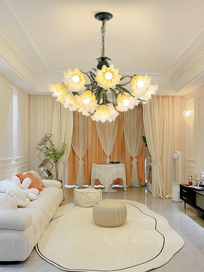 Lily of the Valley Flower Chandelier - Elegant Design, LED Lighting