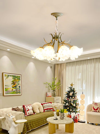 Lily of the Valley Flower Chandelier - Elegant Design, LED Lighting
