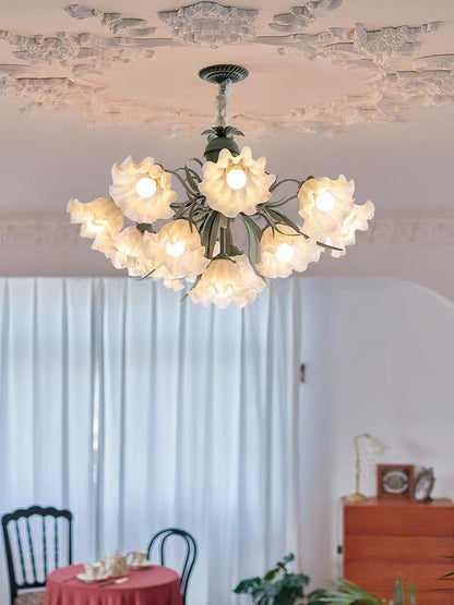 Lily of the Valley Flower Chandelier - Elegant Design, LED Lighting