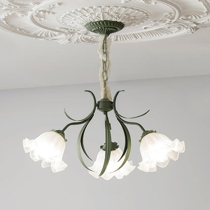Lily of the Valley Flower Chandelier - Elegant Design, LED Lighting