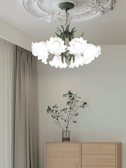 Lily of the Valley Flower Chandelier - Elegant Design, LED Lighting