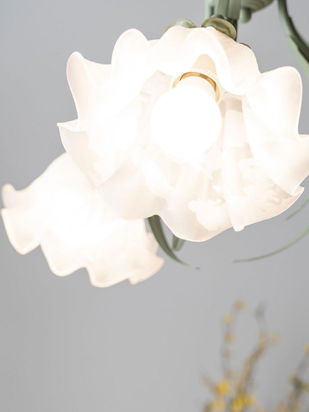 Lily of the Valley Flower Chandelier - Elegant Design, LED Lighting