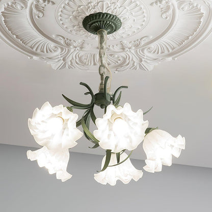 Lily of the Valley Flower Chandelier - Elegant Design, LED Lighting