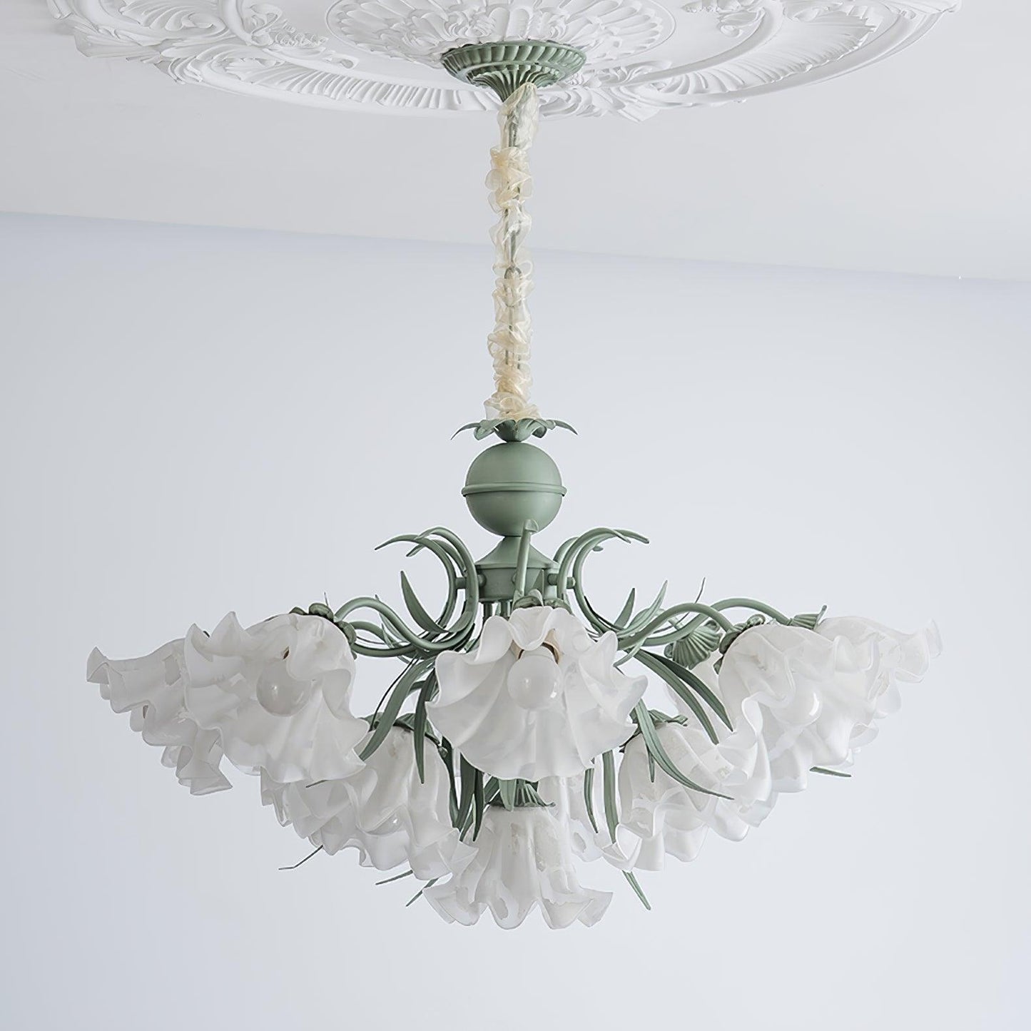 Lily of the Valley Flower Chandelier - Elegant Design, LED Lighting