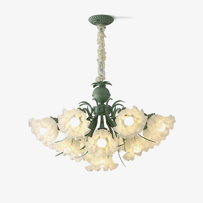 Lily of the Valley Flower Chandelier - Elegant Design, LED Lighting