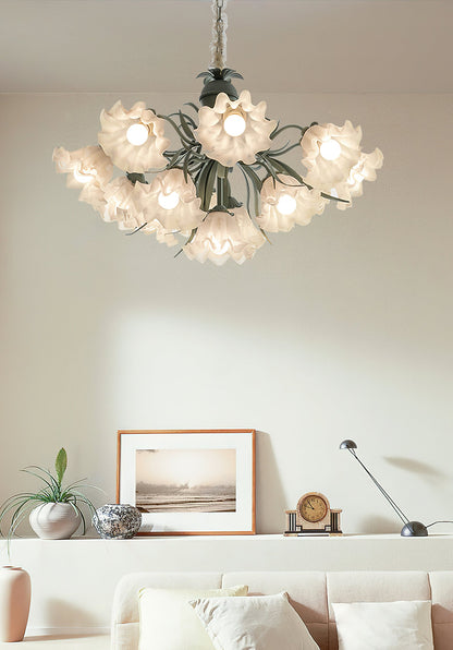 Lily of the Valley Flower Chandelier - Elegant Design, LED Lighting