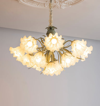Lily of the Valley Flower Chandelier - Elegant Design, LED Lighting