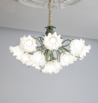 Lily of the Valley Flower Chandelier - Elegant Design, LED Lighting