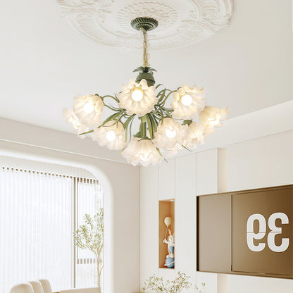 Lily of the Valley Flower Chandelier - Elegant Design, LED Lighting