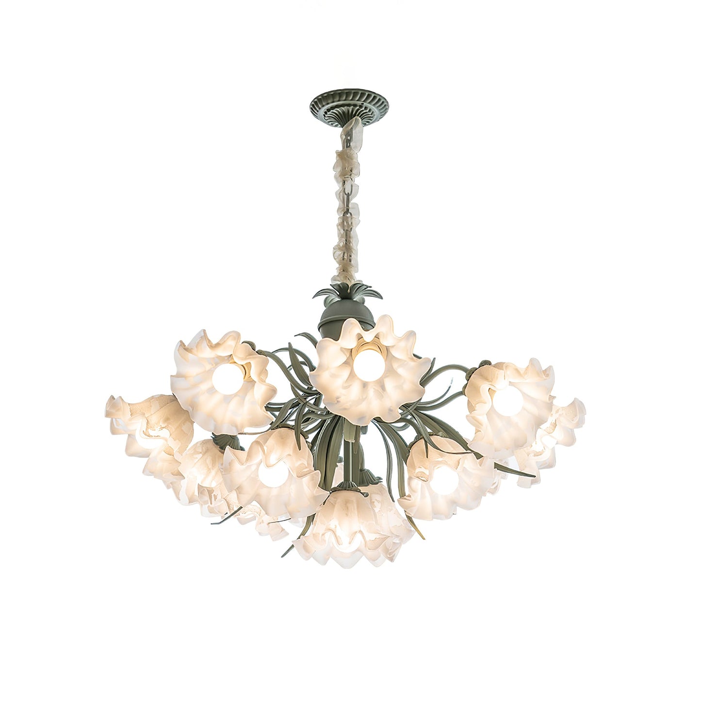 Lily of the Valley Flower Chandelier - Elegant Design, LED Lighting