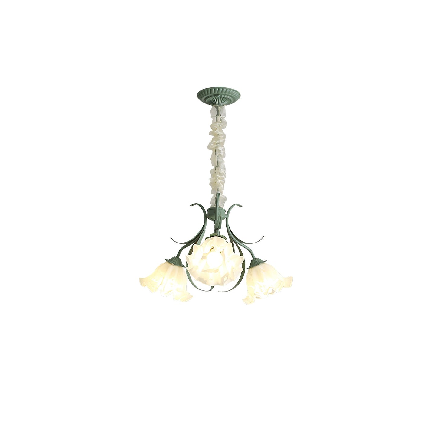 Lily of the Valley Flower Chandelier - Elegant Design, LED Lighting