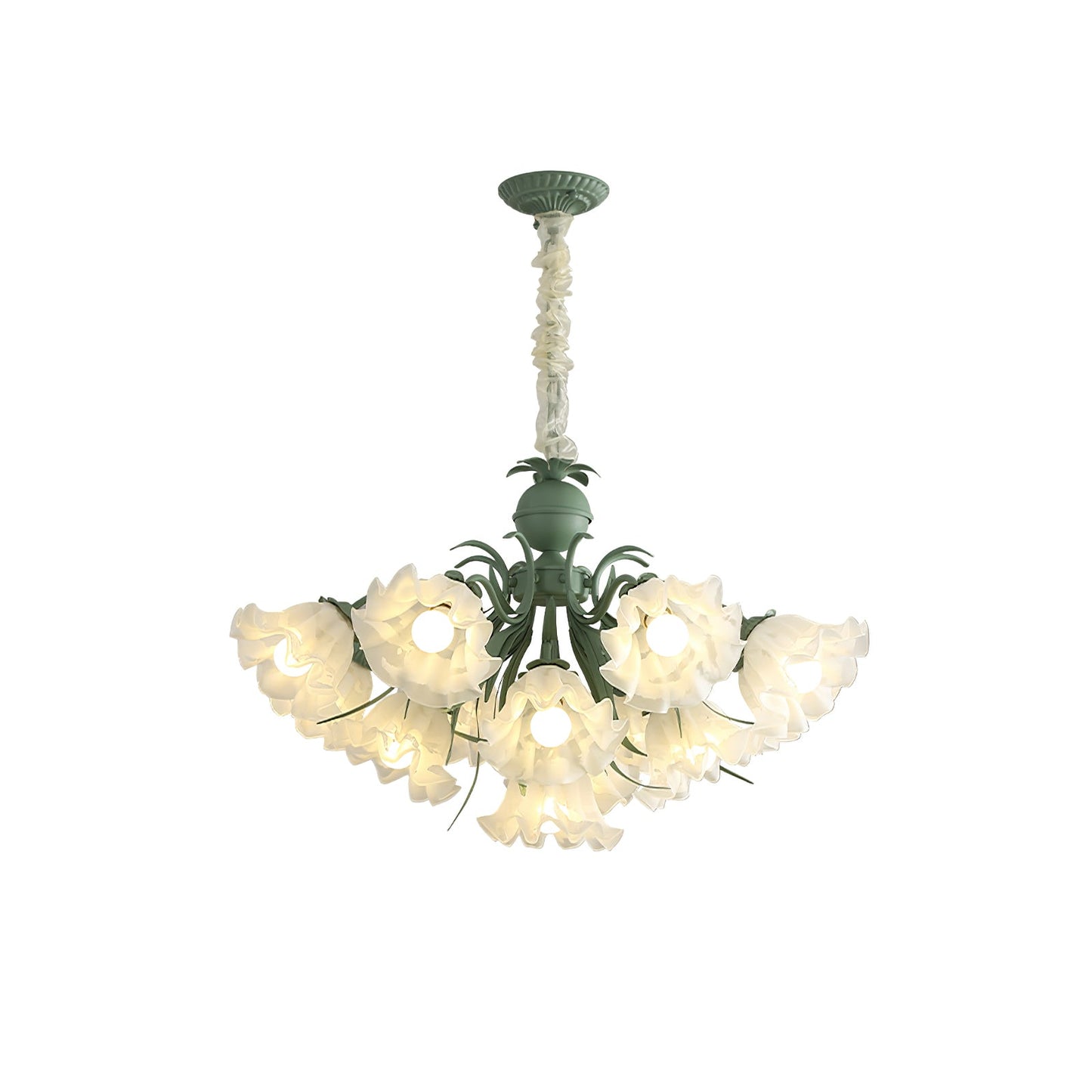Lily of the Valley Flower Chandelier - Elegant Design, LED Lighting