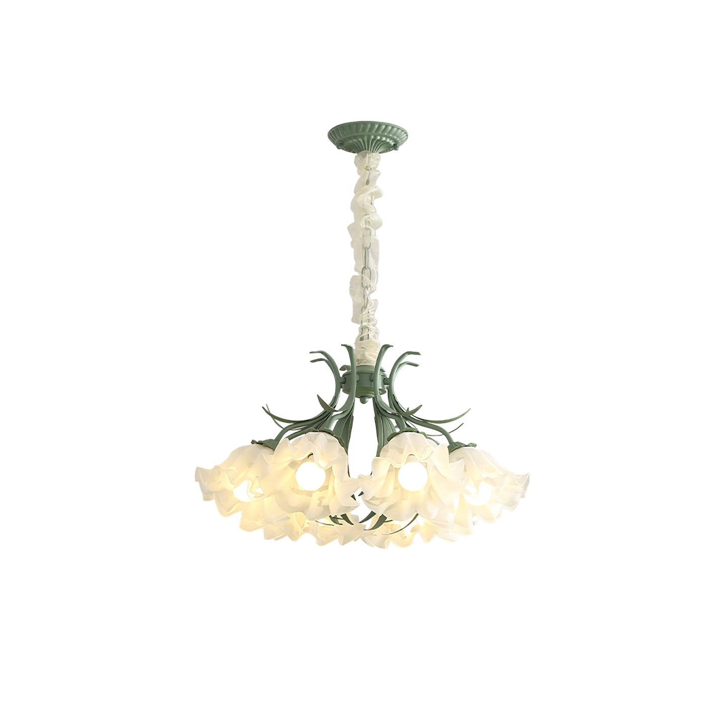 Lily of the Valley Flower Chandelier - Elegant Design, LED Lighting