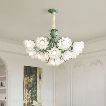 Lily of the Valley Flower Chandelier - Elegant Design, LED Lighting