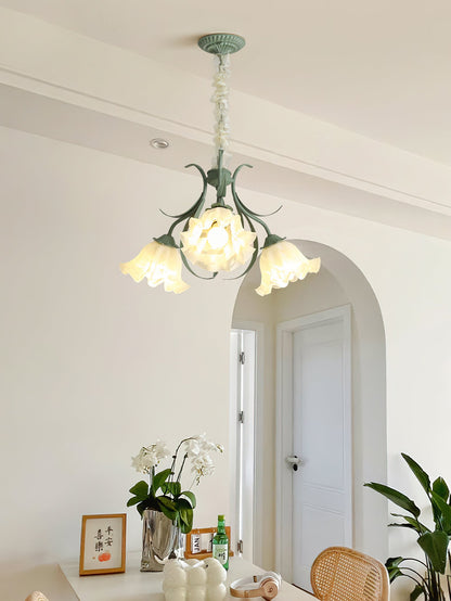 Lily of the Valley Flower Chandelier - Elegant Design, LED Lighting