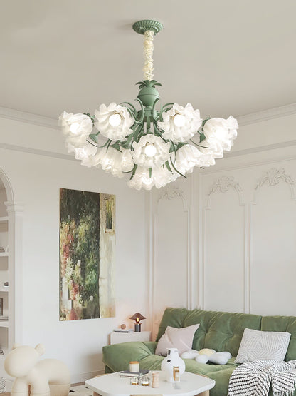 Lily of the Valley Flower Chandelier - Elegant Design, LED Lighting