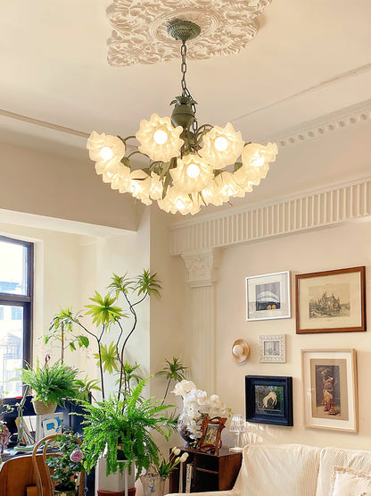 Lily of the Valley Flower Chandelier - Elegant Design, LED Lighting