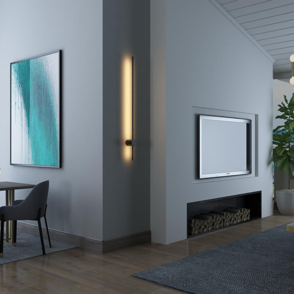 Rechargeable Linear LED Wall Light with Motion Sensor & Dimmable Brigh