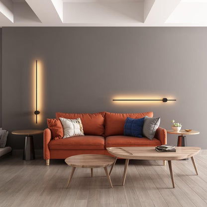 Rechargeable Linear LED Wall Light with Motion Sensor & Dimmable Brigh