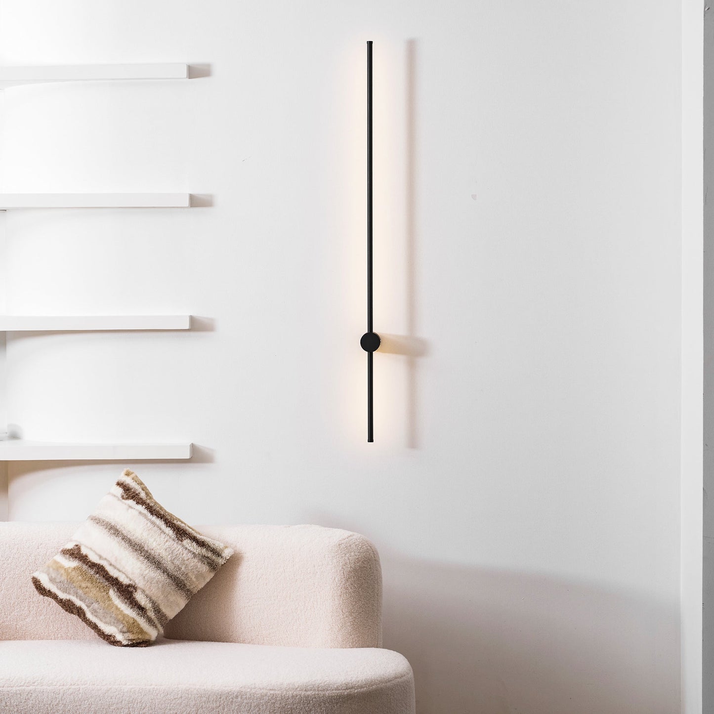 Rechargeable Linear LED Wall Light with Motion Sensor & Dimmable Brigh