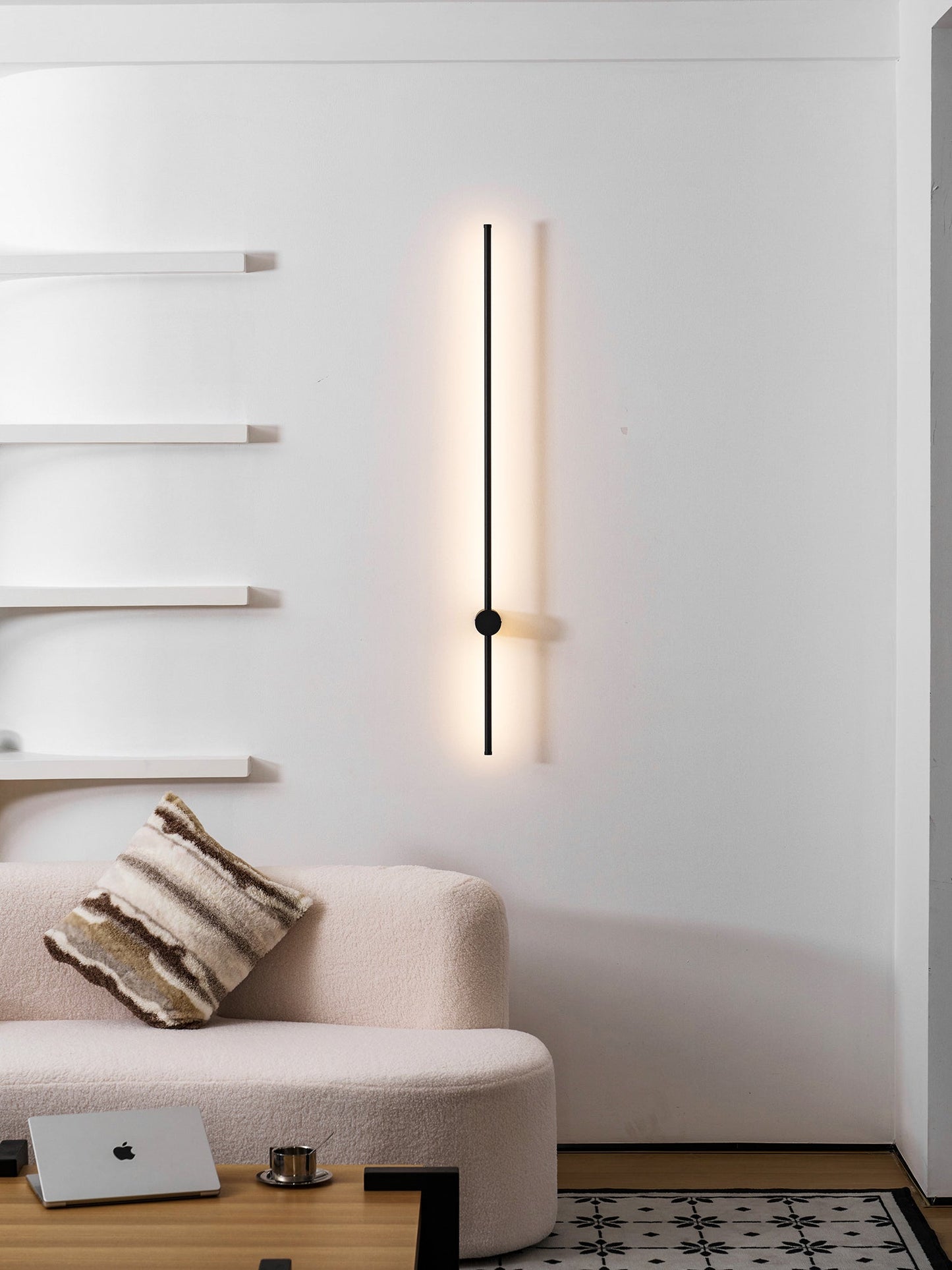 Rechargeable Linear LED Wall Light with Motion Sensor & Dimmable Brigh