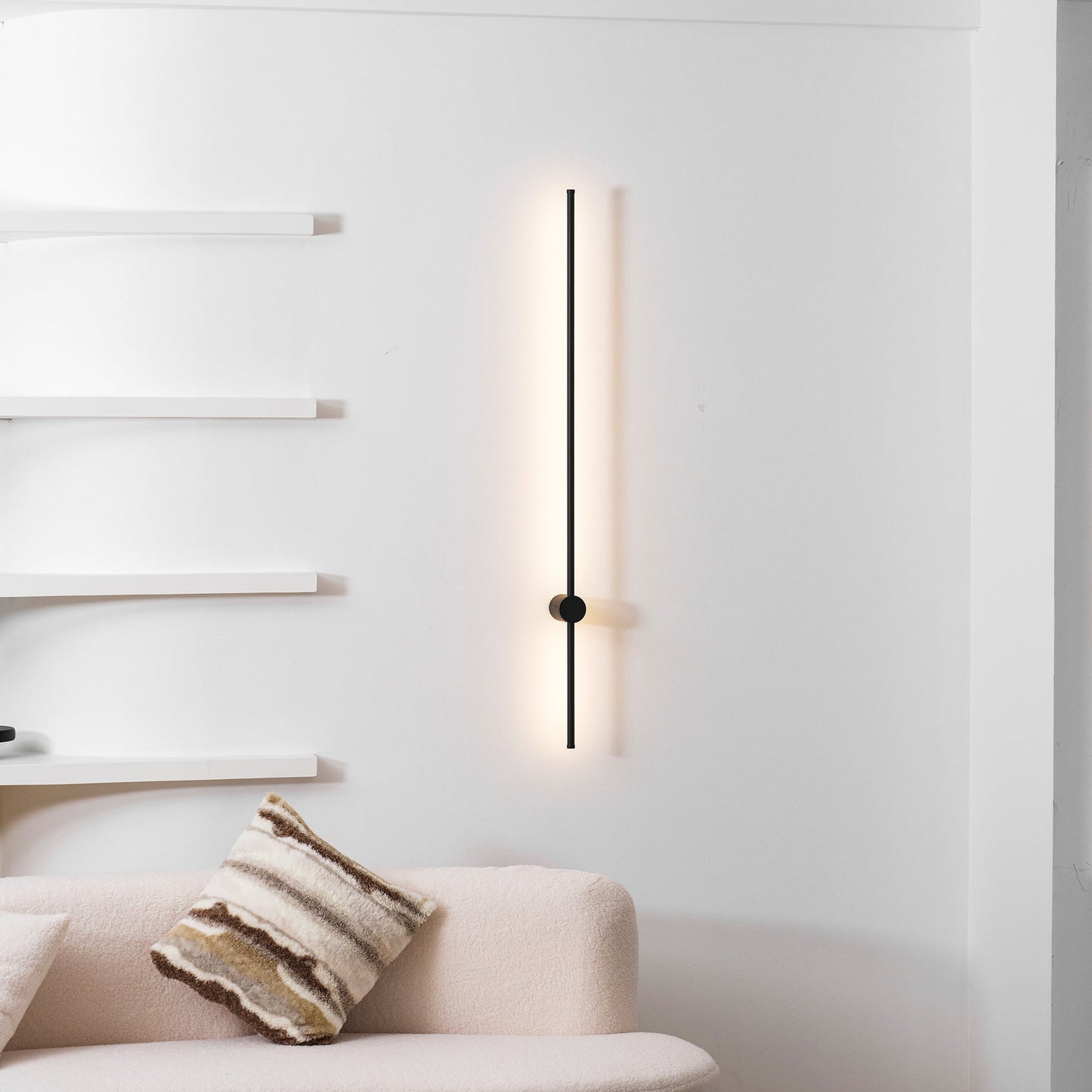 Rechargeable Linear LED Wall Light with Motion Sensor & Dimmable Brigh