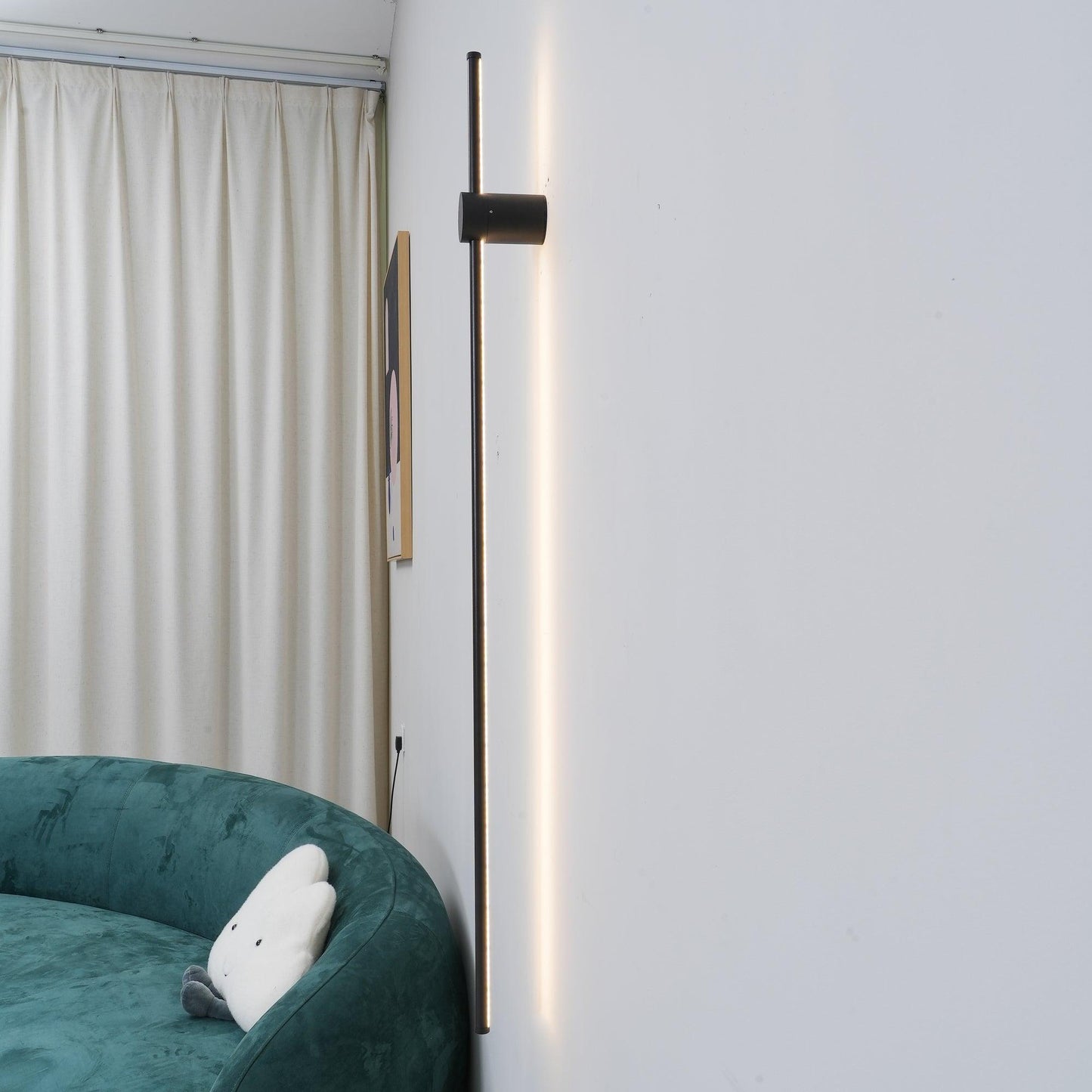 Rechargeable Linear LED Wall Light with Motion Sensor & Dimmable Brigh
