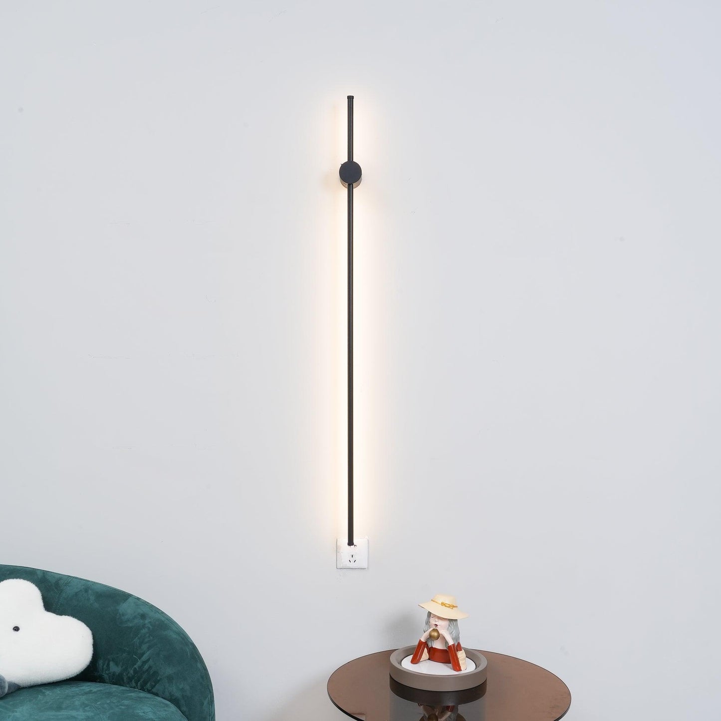 Rechargeable Linear LED Wall Light with Motion Sensor & Dimmable Brigh