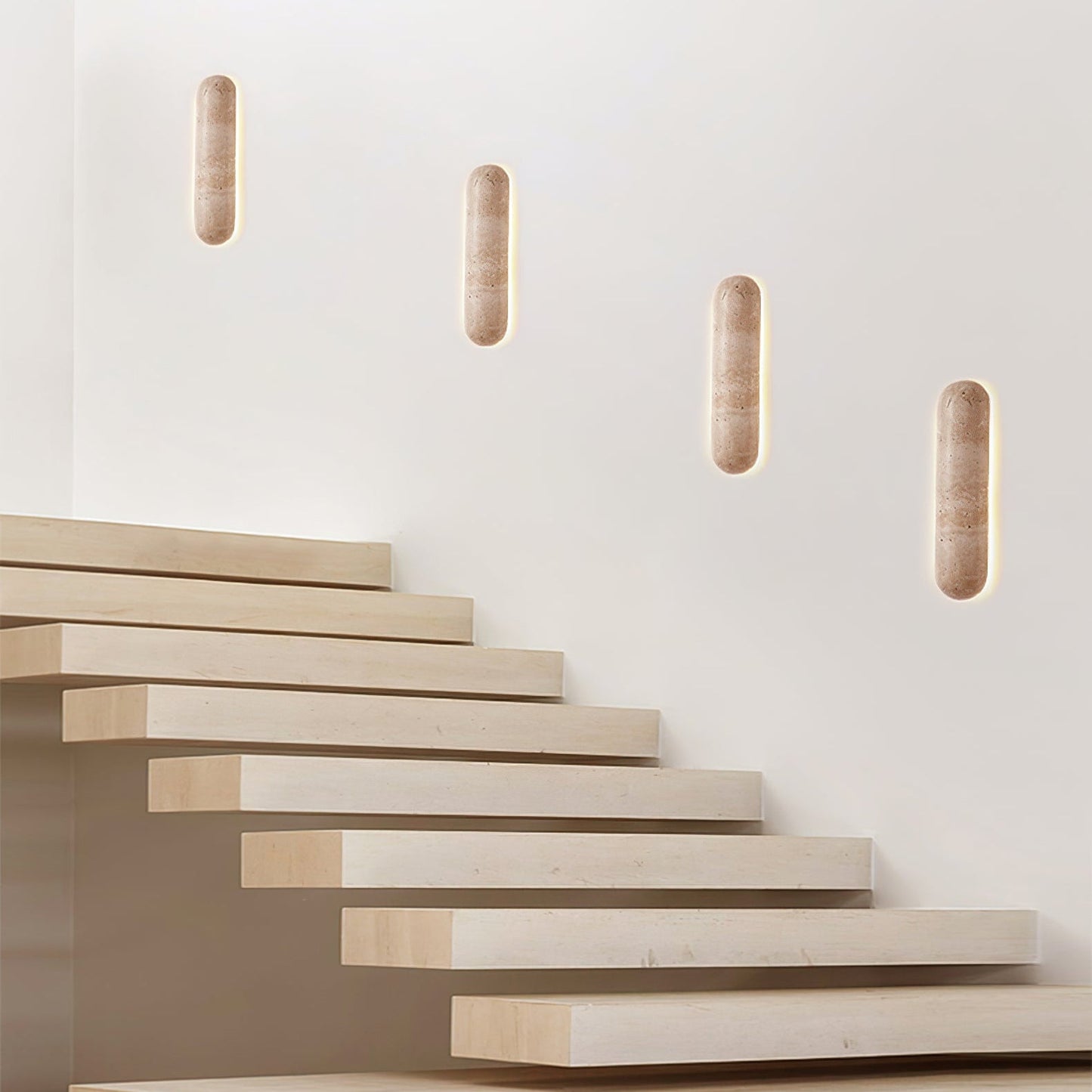 Liora Travertine Wall Sconce - Elegant Design, Adjustable Light Direct