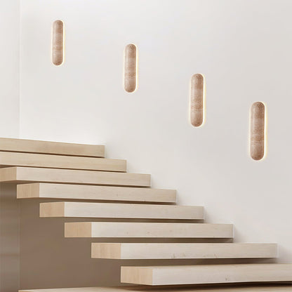 Liora Travertine Wall Sconce - Elegant Design, Adjustable Light Direct