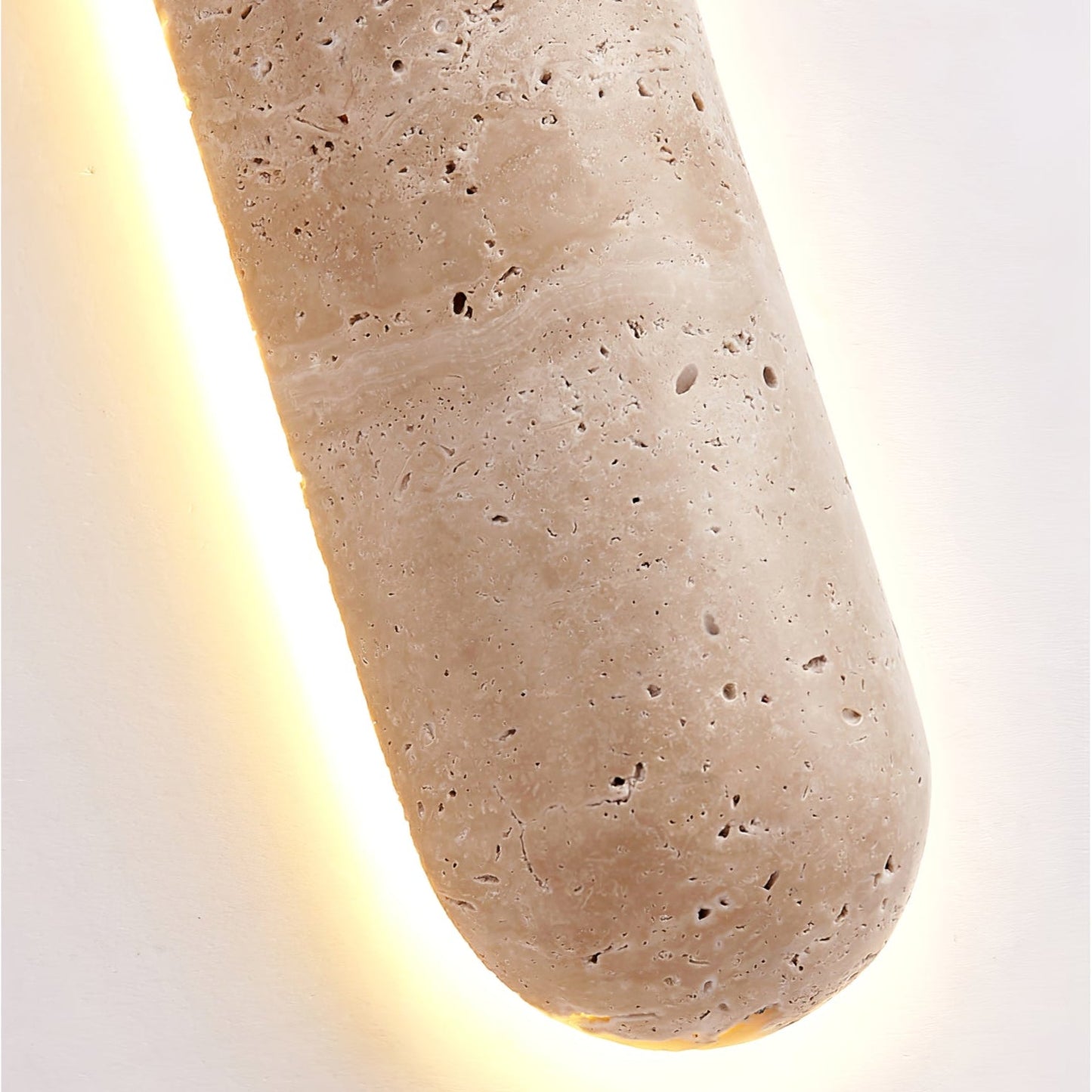 Liora Travertine Wall Sconce - Elegant Design, Adjustable Light Direct