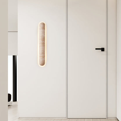 Liora Travertine Wall Sconce - Elegant Design, Adjustable Light Direct