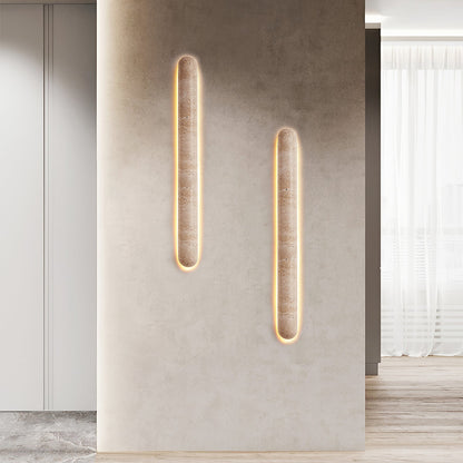 Liora Travertine Wall Sconce - Elegant Design, Adjustable Light Direct