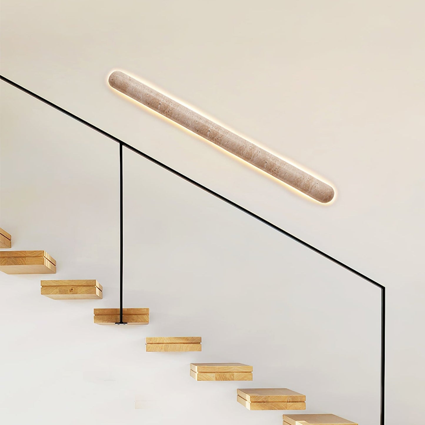 Liora Travertine Wall Sconce - Elegant Design, Adjustable Light Direct