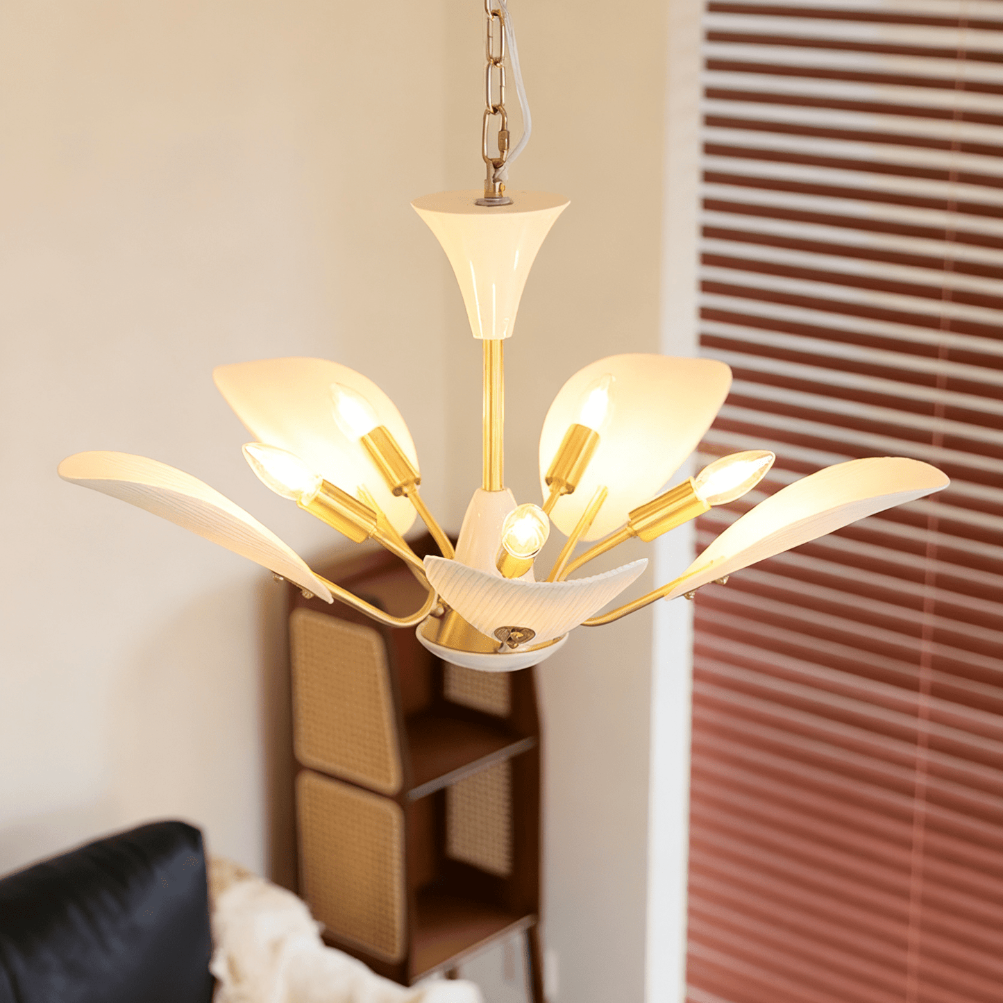 Liora Blossom Chandelier - Elegant Floral Design with Adjustable Heigh
