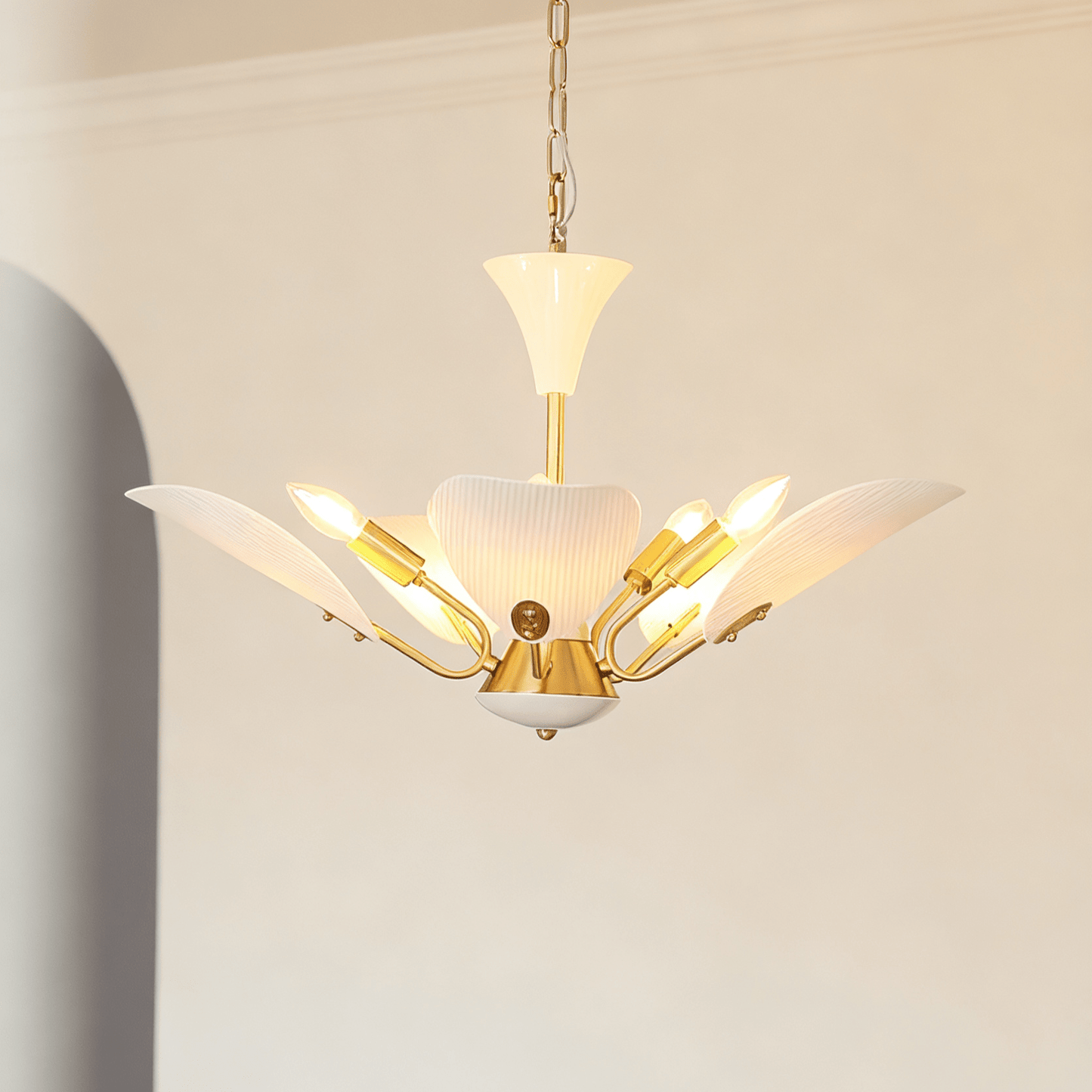Liora Blossom Chandelier - Elegant Floral Design with Adjustable Heigh