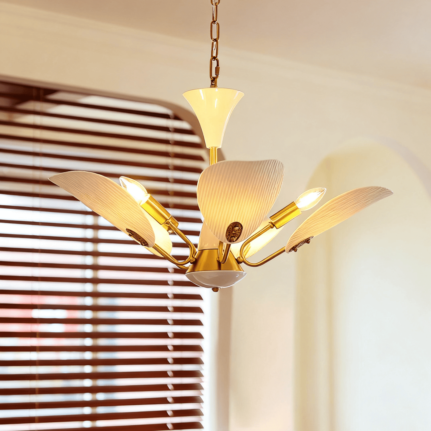 Liora Blossom Chandelier - Elegant Floral Design with Adjustable Heigh