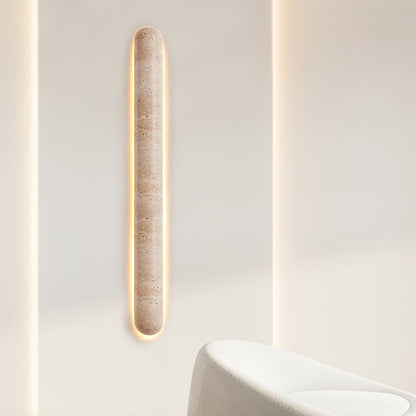 Liora Travertine Wall Sconce - Elegant Design, Adjustable Light Direct