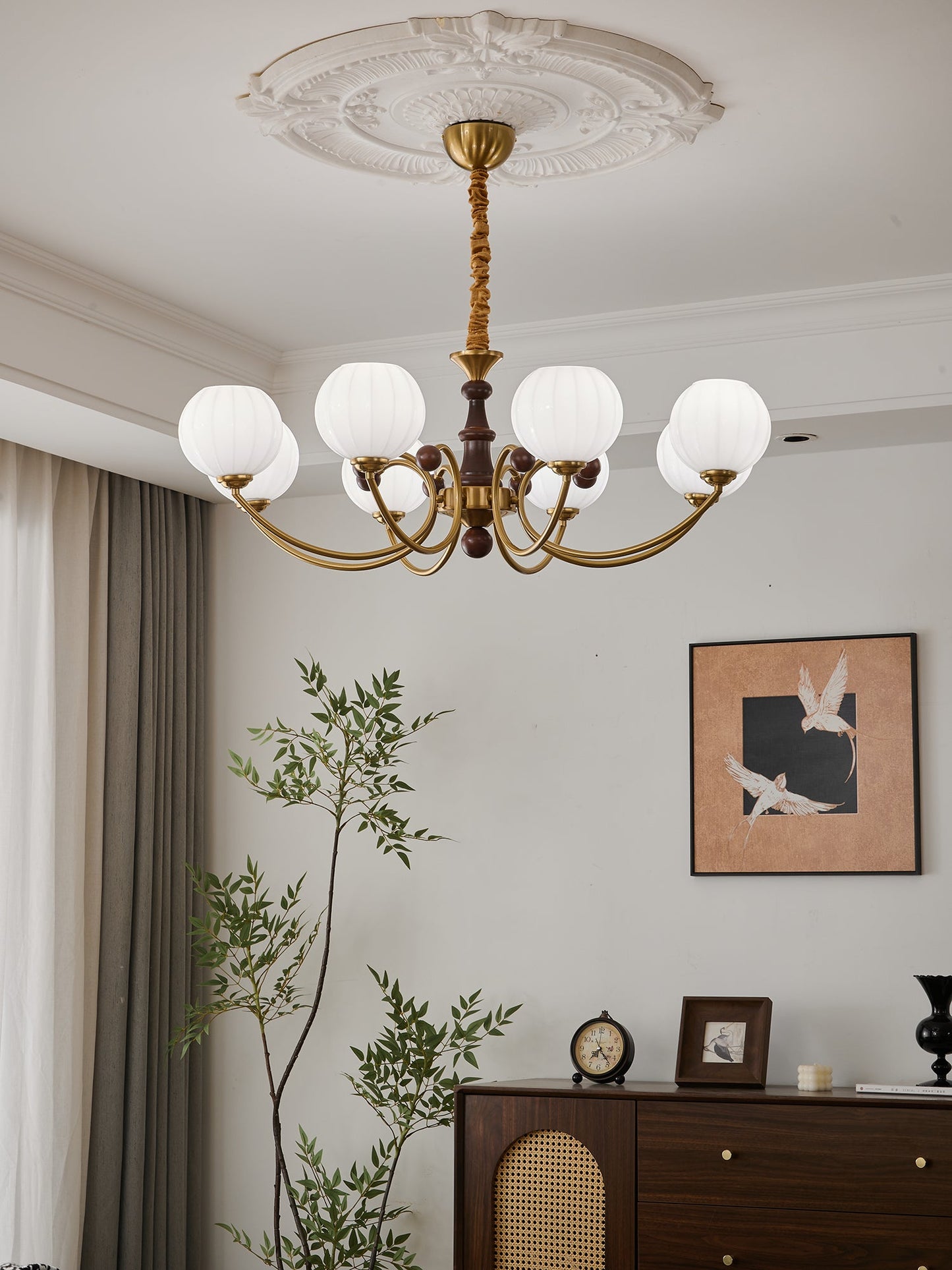 Livia Chandelier - Elegant Design with Dimmable LED Lighting