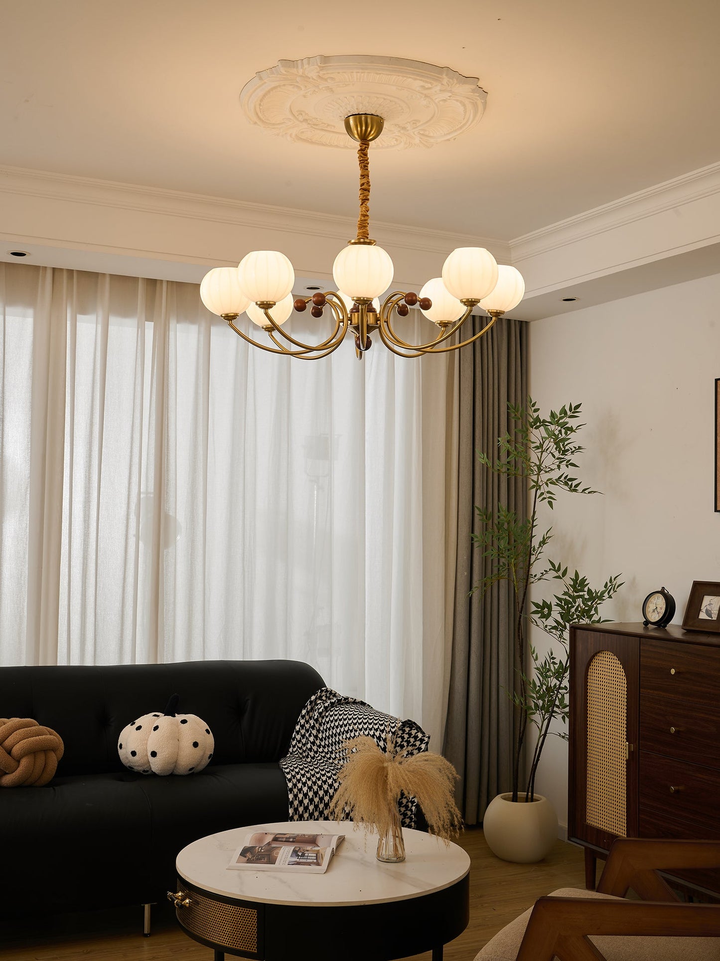 Livia Chandelier - Elegant Design with Dimmable LED Lighting