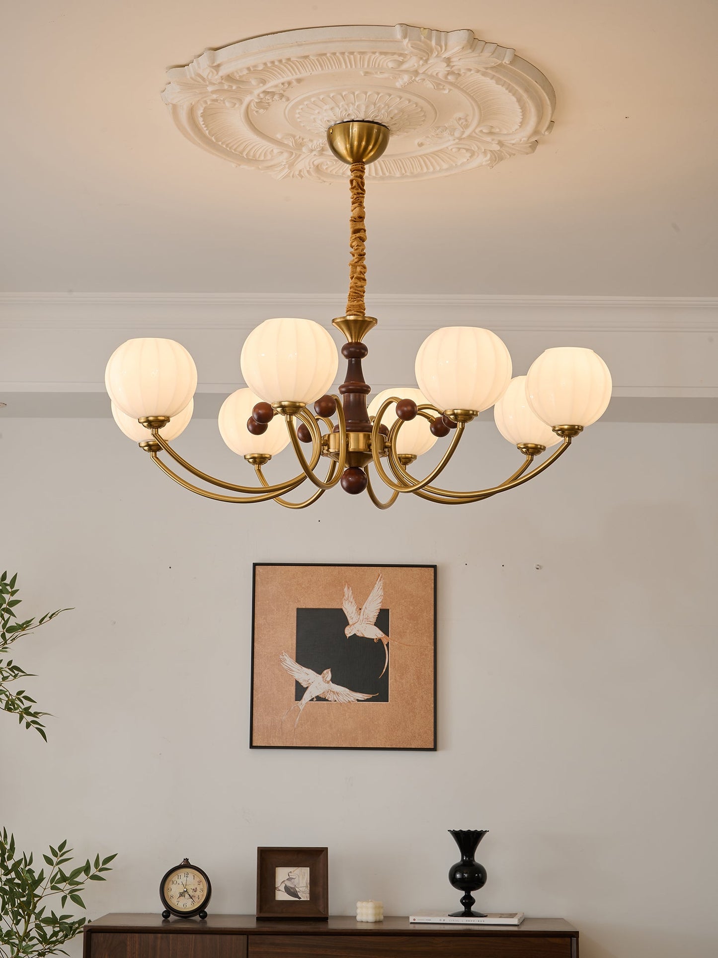 Livia Chandelier - Elegant Design with Dimmable LED Lighting