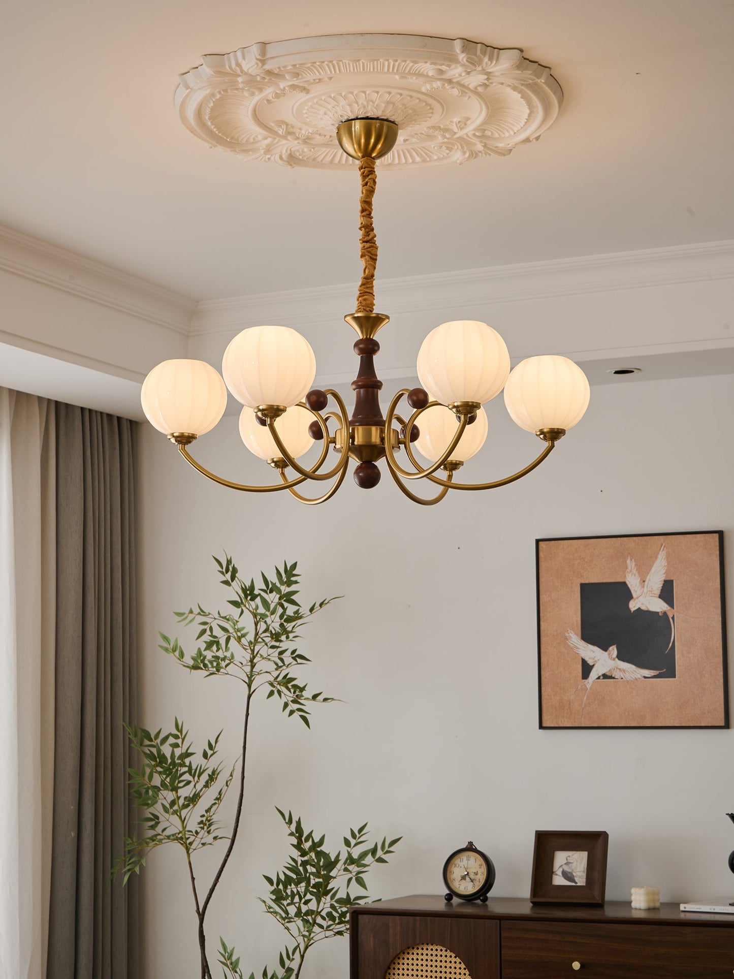 Livia Chandelier - Elegant Design with Dimmable LED Lighting