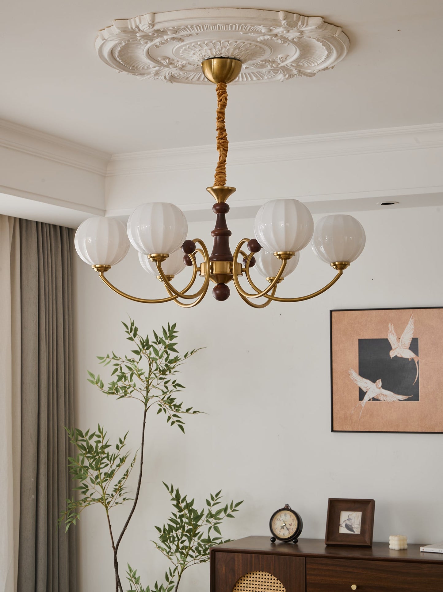 Livia Chandelier - Elegant Design with Dimmable LED Lighting