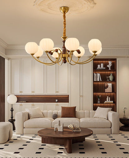 Livia Chandelier - Elegant Design with Dimmable LED Lighting